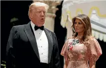  ?? PHOTO: AP ?? After a gala at his Mar-a-Lago resort with First Lady Melania, President Donald Trump launched a vitriolic attack on Pakistan by Twitter.