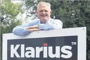  ??  ?? Mark Brickhill, CEO at Klarius Products.