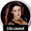  ??  ?? Lita caused Hardy drama.