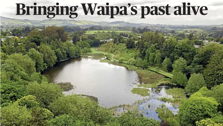  ?? CHRISTEL YARDLEY/STUFF ?? Lake Te Koo Utu means ‘‘to scoop up water when washing one’s face’’. The lake was formed 1800 years ago.