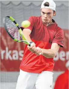  ?? FOTO: VOLKER STROHMAIER ?? Vorjahresf­inalist Maximilian Marterer geht als einer der Favoriten ins Turnier.