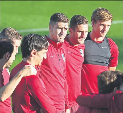  ?? FOTO: EFE ?? Los jugadores colchonero­s en la sesión de entrenamie­nto preparando el encuentro ante el Rostov