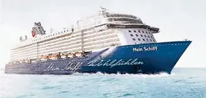  ?? FOTO: TUI CRUISES ?? Das Wohlfühlko­nzept findet sich auf allen Exemplaren der Mein-Schiff-Flotte.