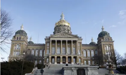  ?? Photograph: Charlie Neibergall/AP ?? The Iowa state capitol in Des Moines. The statue has ignited a fierce debate over the breadth of the first amendment.