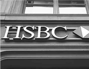  ??  ?? Global banking giant HSBC said it could shift 1,000 jobs to Paris if Britain votes to leave the European Union in a referendum expected later this year. — Reuters photo