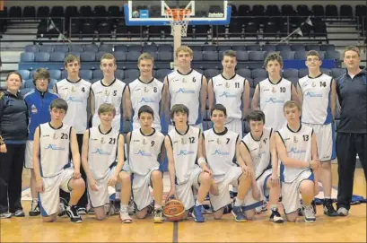  ??  ?? ■ The Summerhill College basketball squad who were runners up in the All-Ireland Schools’ U.16 Basketball League final at the National Basketball Arena last Thursday.