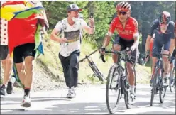  ??  ?? Nairo Quintana, durante una etapa de montaña del pasado Tour