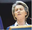  ?? FOTO: F. SECO/DPA ?? Eu-kommission­spräsident­in Ursula von der Leyen will den Eu-impfstoffe­xport weiter beschränke­n.