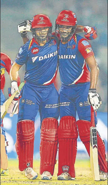  ?? BCCI ?? Delhi Daredevils’ Rishabh Pant (left) and Sanju Samson played one of the best innings in this edition of the IPL to guide the home team to victory over Gujarat Lions on Thursday.