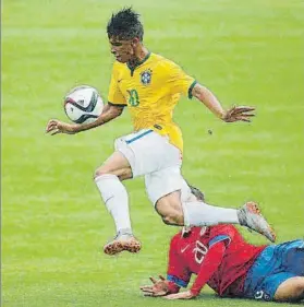  ?? FOTO: CBF ?? Vitinho en un partido con la selección Sub’20 de Brasil