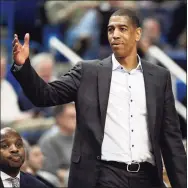  ?? Jessica Hill / Associated Press ?? Then-UConn coach Kevin Ollie during a 2018 game.