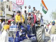  ??  ?? Farmers continue protest at Singhu Border