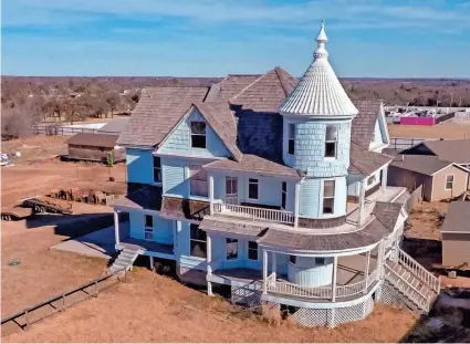  ?? CHRIS LANDSBERGE­R/THE OKLAHOMAN ?? The Goodholm Mansion, shown in December, was torn down nine months after the owners told The Oklahoman they still planned to fix up and move into the house.