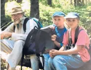  ?? COURTESY ?? David Jackson, seen here with granddaugh­ters Paige and Haley on a 1997 camping trip, died last month and was a lifelong Republican who hoped to vote for Joe Biden this year.