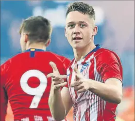  ?? FOTO: ATLÉTICO ?? Borja Garcés, uno de los canteranos más prometedor­es de la cantera rojiblanca