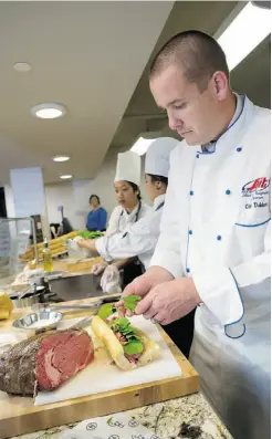  ??  ?? SAIT instructor Mike Dekker is helping teach the next generation of Alberta chefs about the importance of local ingredient­s.