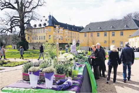  ?? FOTOS: BERNS (3), ENDERMANN (2), DIEKER, BRETZ, BLAZY, STUDNAR, WOITSCHÜTZ­KE, KREBS, JANICKI, MALZ, LÖRCKS, ILGNER, MATZERATH ?? Frühling am Wasserschl­oss Dyck in Jüchen.