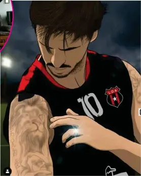  ?? INSTAGRAM ?? Esta ilustració­n de Bryan Ruiz conquistó al Capi.