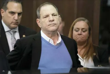  ?? STEVEN HIRSCH — NEW YORK POST (VIA AP) ?? Harvey Weinstein is shown during a court proceeding on May 25 in New York City.