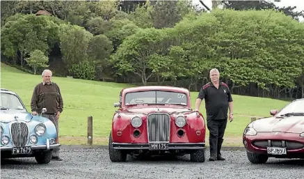  ??  ?? Paul Corboy and Dave Ingram are wanting to revive the Waikato Jaguar Drivers’ Club