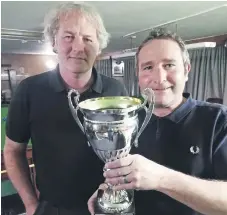  ?? ?? Tony Norfolk and Ryan O’Sullivan, winners of the handicap pairs