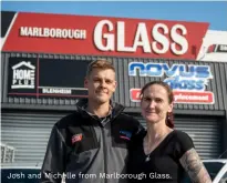 ?? ?? Josh and Michelle from Marlboroug­h Glass.
