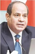  ?? ?? President Abdel Fattah El-Sisi