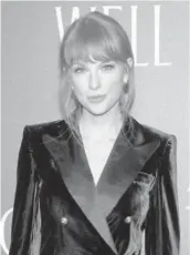  ?? EVAN AGOSTINI/INVISION ?? Taylor Swift, seen Nov. 12, discussed her short film “All Too Well” at the recent Tribeca Festival.