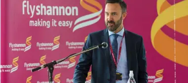  ??  ?? ‘West of Ireland needs to be considered in terms of connectivi­ty,’ says Shannon’s Andrew Thomas