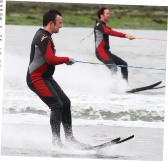  ??  ?? Right: Liam Reilly and Brian Connolly show how its done during a training session at Mornington.