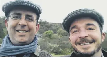  ??  ?? 0 Richard Coles, main, and with his late partner David, who died of alcohol addiction