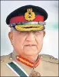  ?? AP ?? Pakistan’s army chief General Qamar Javed Bajwa