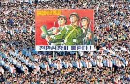  ?? REUTERS ?? A rally at Pyongyang’s Kim Il Sung Square in support of North Korean leader Kim Jong Un.