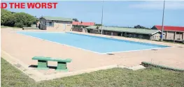  ??  ?? DOWN AND OUT: The Riviera Swimming Pool in Malabar received the lowest score in the survey ... AND THE WORST