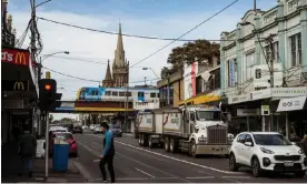  ?? Photograph: Christophe­r Hopkins/The Guardian ?? Glenferrie Road, the main retail strip in the electorate of Hawthorn, which John Pesutto is trying to win back for the Liberals at the 2022 state election.