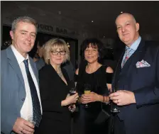  ?? Peter Breen, Marie Williams, Tjitske Breen and Martin Williams enjoying the Austin Stacks centery ball at Tralee’s Rose Hotel. ??