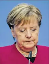  ?? EPA ?? Wie die Zeit vergeht: Seit dem 10. April 2000 ist Angela Merkel Bundesvors­itzende der CDU.