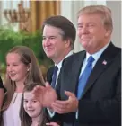  ?? GRUBER, USA TODAY JACK ?? President Trump nominates Brett Kavanaugh to replace Justice Anthony Kennedy on the Supreme Court during a prime-time event last week from the White House.