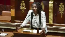  ?? (DR) ?? Danièle Obono (ci-dessus à l‘Assemblée nationale en ) a fustigé « l’extrême droite, odieuse, bête et cruelle ».