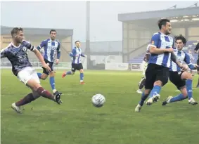  ?? Livesey,
Grand, Lacey ?? CHESTER: Gray,
(Hughes 89),
Glendon, Elliott, Johnston (Goodwin 76), Dudley (Waring 76).
Subs (not used): G. Roberts, Bauress.
GATESHEAD: Male; Griffiths, Cooper, Nicholson, Smith (Dale 84); Hunter, Greenfield (Deverdics 90), Olley, Cook (Langstaff 78), Preston, Garner Subs: (not used) Cameron (gk), Ward
Referee: Dean Watson (Rochdale)