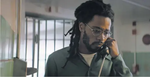  ?? IFC FILMS ?? Lakeith Stanfield stars as ColinWarne­r, wrongly convicted and sentenced to life, in the true- life drama Crown Heights.