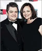  ?? MATT SAYLES/AP 2012 ?? Patton Oswalt credits late wife Michelle McNamara, right, with helping crack the Golden State Killer case.