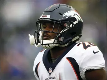  ??  ?? Former Imperial High star Royce Freeman had his least effective game as a pro Sunday in Denver’s 23-20 loss to the Los Angeles Rams. Freeman gained only 22 yards on 9 carries with no touchdowns and no receptions. AP PHOTO