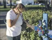  ?? Gina Ferazzi Los Angeles Times ?? LUPE RAMIREZ at a memorial for her son John, who was shot and killed in San Bernardino in 2016.