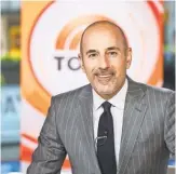  ??  ?? “Variety” reported that “work and sex were intertwine­d” for Matt Lauer, co- anchor of NBC’s “Today” for 20 years. NATHAN CONGLETON/ NBC