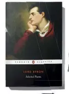  ??  ?? Lord Byron Selected Poems, £17; penguin.co.uk