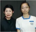  ??  ?? 穎語有限公司董事鄧婉­穎及學員何沅錞