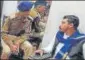  ?? SOURCED ?? Bhim Army chief being quizzed ■ in Lucknow on Sunday.