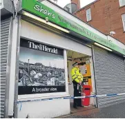  ??  ?? Tanveer Ahmed stabbed popular Asad Shah outside his store in Shawlands.