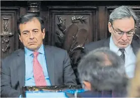  ??  ?? Dupla. Quintana y Lopetegui, vices de Peña, atienden en la Rosada.